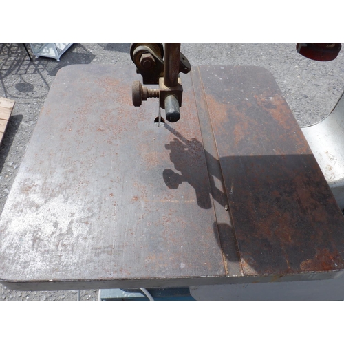 1468 - Whitehead Junior 240v Single Phase  Band Saw 150mm Depth of Cut mounted on  Cast Iron Two Wheel Tabl... 