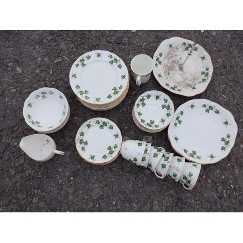 1474 - A Quantity of Colclough Bone China with Ivy Pattern