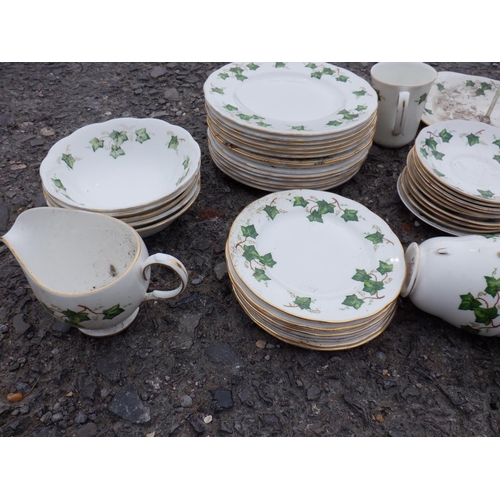 1474 - A Quantity of Colclough Bone China with Ivy Pattern