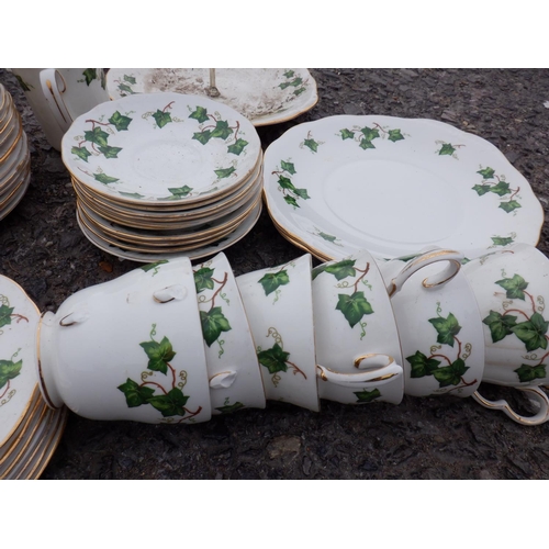 1474 - A Quantity of Colclough Bone China with Ivy Pattern