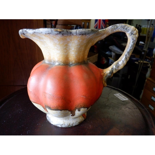 1448 - A Vintage Czechoslovakian Jug with a Pumpkin Motif