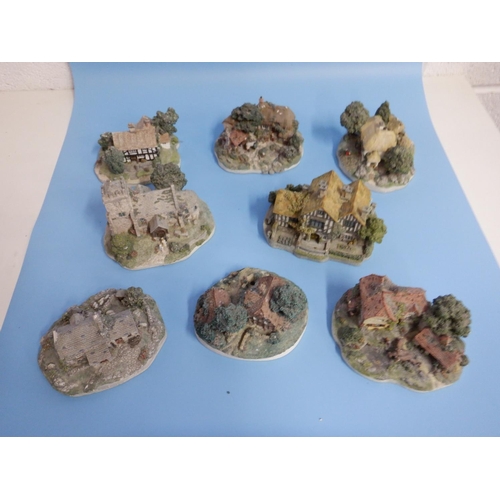 1487 - A Collection of Danbury Mint 'County Village Collection' dioramas x 8 - some damaged