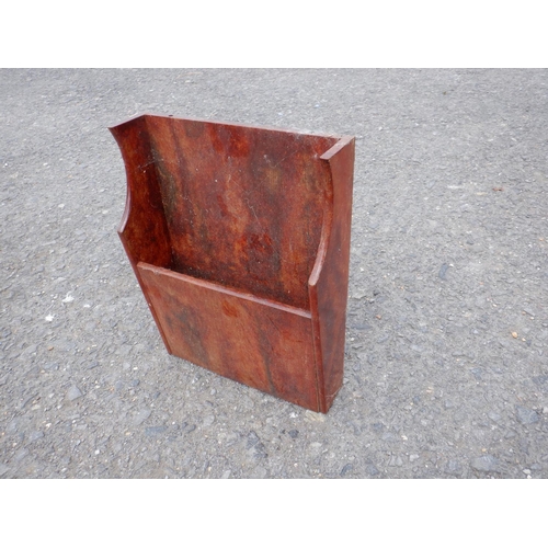 1529 - Wall Mounted Magazine Rack 46 x 34 x 11cm