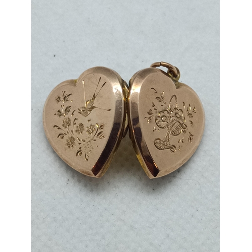 117 - An 18ct Gold Pendant Locket ( Un hallmarked but Tested) , Weight 2.93 Grams