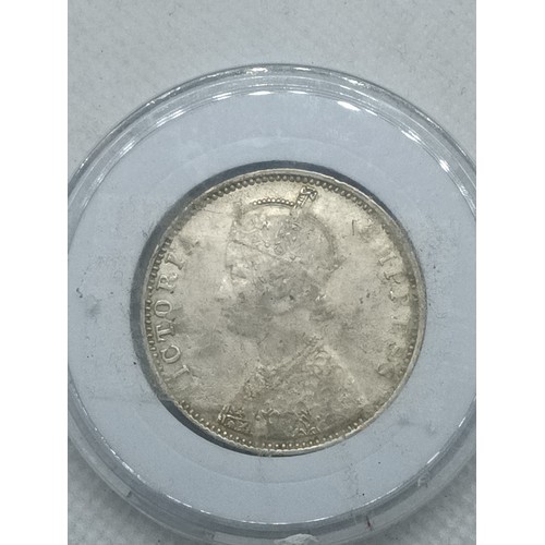 280 - A 1901 Silver One Rupee Piece E.F