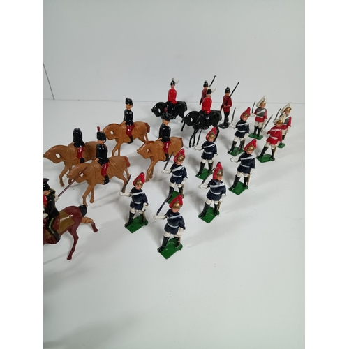 568 - A Group of Britain's Painted Lead Toy Soldiers inc. Horse Guards, Cold Stream Guard Band etc.