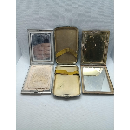 314 - Vintage Ladies Powder Compact and Cigarette Case