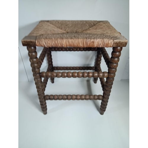 605 - A Tall Bobbin Stool 46cm