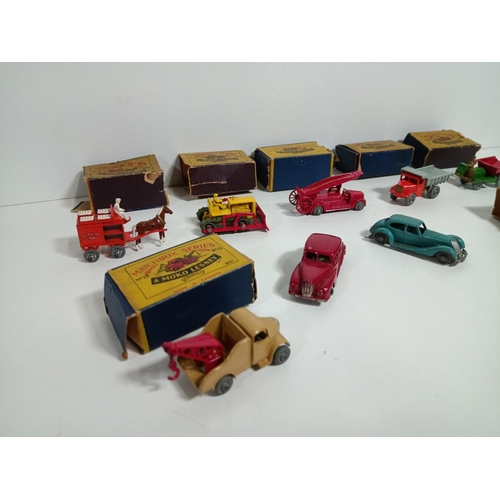 565C - A Collection of Vintage Lesney Matchbox Cars and Boxes