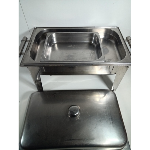 50B - A Large Stainless Steel Chafing Dish - Food Warmer 55 x 35 x 36cm