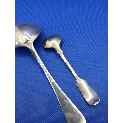 202 - 2 x Hallmarked Silver Ladle Spoons 75 Grams