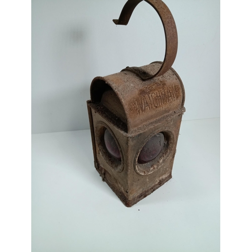 794 - A Vintage Watchman Works/ Warning Lantern