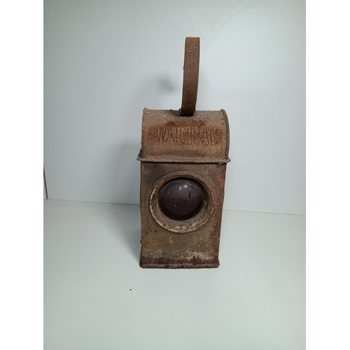 794 - A Vintage Watchman Works/ Warning Lantern