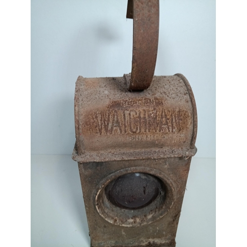 794 - A Vintage Watchman Works/ Warning Lantern