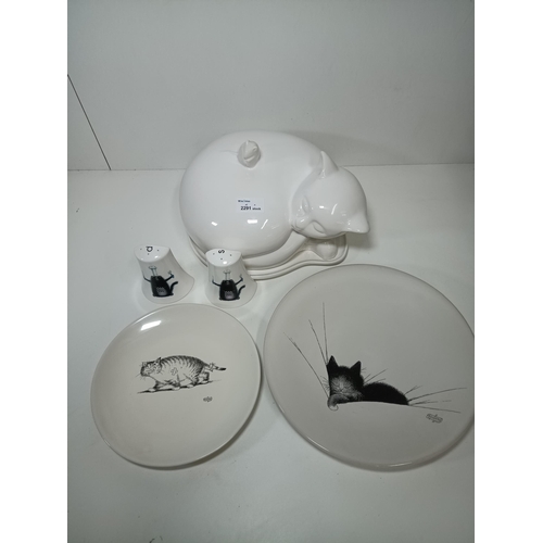 788 - Cat Themed China and Porcelain Including Port Merion Sale and Pepper