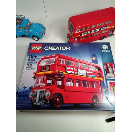 542 - A Lego Greater London Bus and Beetle Car