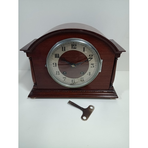 771 - An Art Deco Mantle Clock - Working With Key