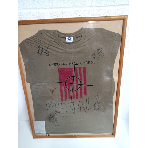 54 - A Signed T Shirt Redrum and Ticket 