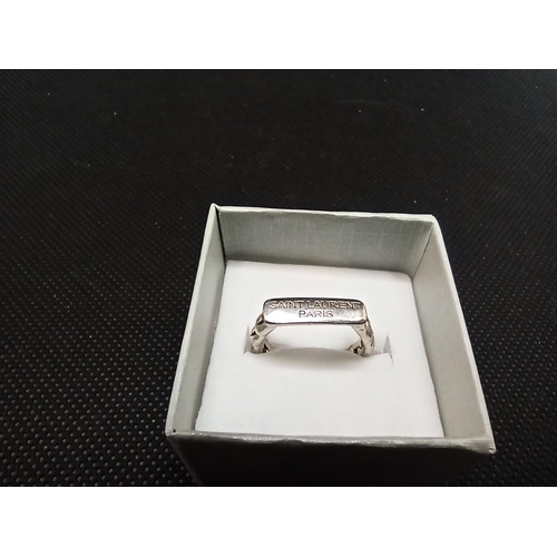 265B - An Yves Saint Laurent .925 Silver Ring