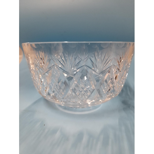 774 - Heavy Waterford Crystal Salad/ Fruit Bowl 15cm High, approx. 80cm Diameter