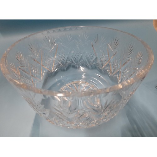 774 - Heavy Waterford Crystal Salad/ Fruit Bowl 15cm High, approx. 80cm Diameter