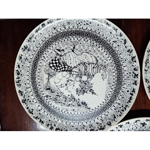 539 - Bjon Wunbland Winter Plates x 3