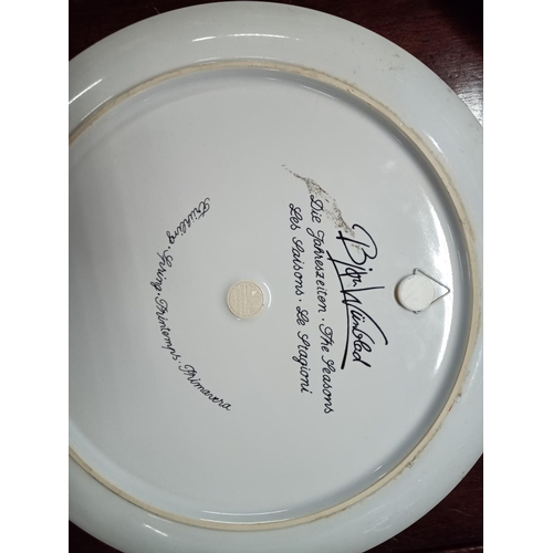 539 - Bjon Wunbland Winter Plates x 3