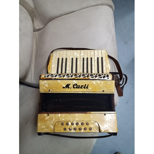 810 - M. Carli Piano Accordion  Working - Bellows in Good Condition