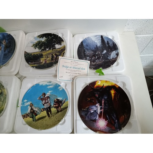 536c - 12x Wedgewood Danbury Mint Lord of the Rings Collectors Plates