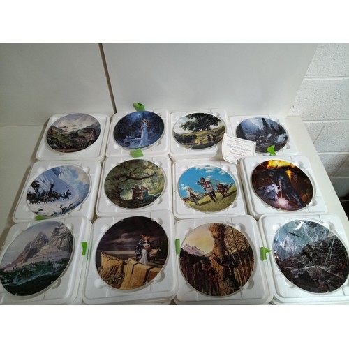 536c - 12x Wedgewood Danbury Mint Lord of the Rings Collectors Plates