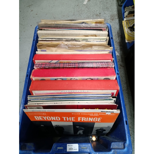 664 - Large Crate of Vinyl LP Records - Searchers, Glen Miller, Classical etc.