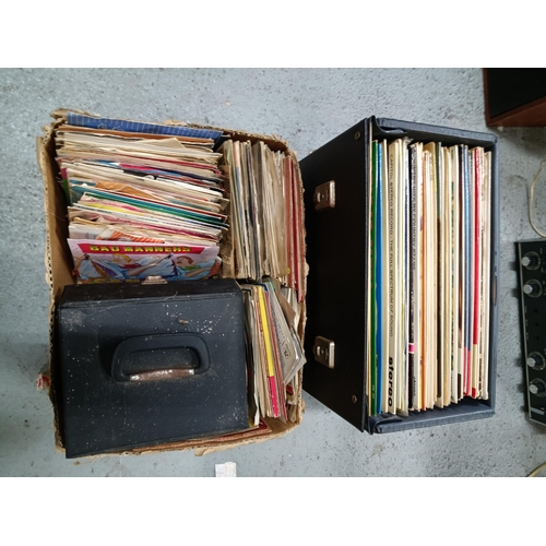 661 - Vinyl Record Case of LP's and a Box of Singles  - The Wombles, Lionel Ritchie, Bad Manners etc.