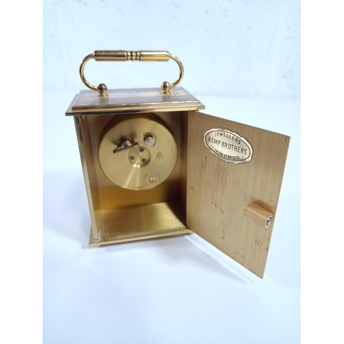 334 - Helveco Miniature 8 Day Swiss Carriage Clock