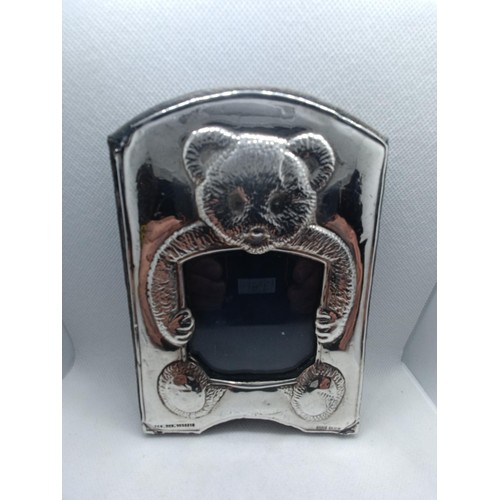 309 - A Silver Teddy Bear Picture Frame