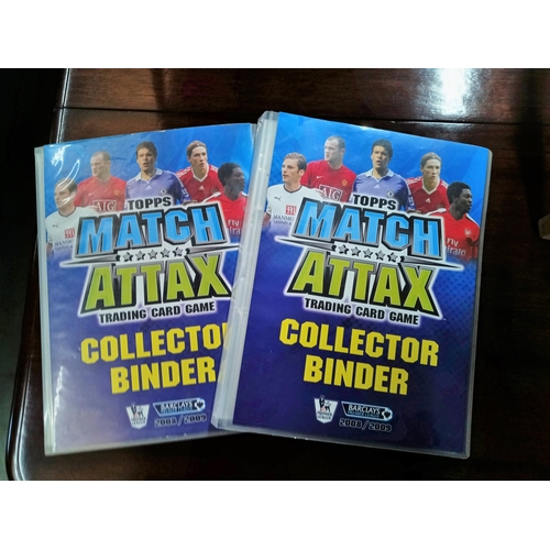 2 x Topps Match Attax Trading Card Games Collectors Binders and Cards
