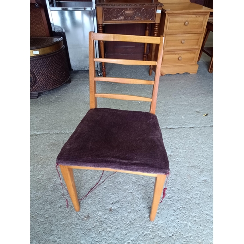 851 - Mid Century Design Macintosh Style Nursing Chair 68cm H, 38cm W x 35cm D