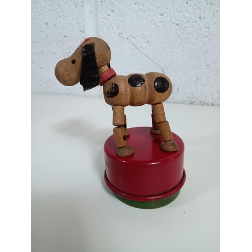 861 - A 1950's Triang Wakouwa Toy Dog - missing tail & stick