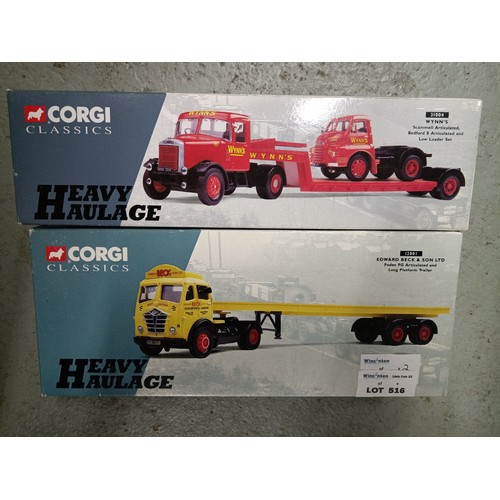 863 - Corgi Classics Heavy Haulage Wynns Scammell Articulated Bedford S & Low Loader Set 31004, Edward Bec... 