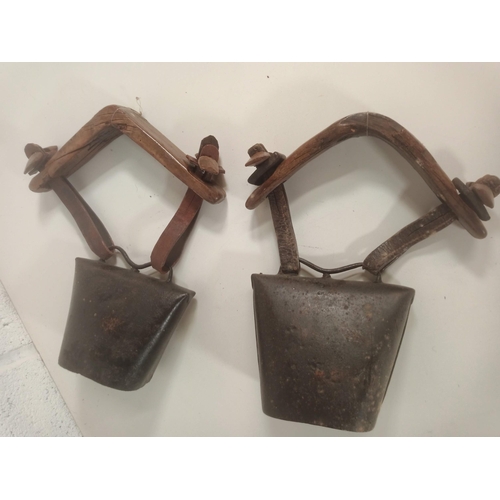 793 - 2 x Antique Cow Bells