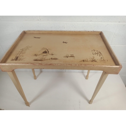 812 - Vintage Butlers Table Made by Haxyes, Silverdale Design 59cm H x 69cm W x 44cm D