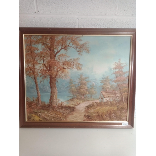 912 - Original Oil on Canvas of a Forest Scene