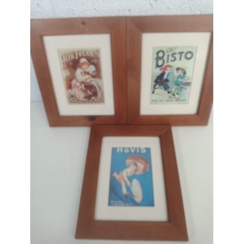 921 - Postcard Advertising Reproduction Prints,  Bisto, Hovis and Peek Frean 26cm x 20cm