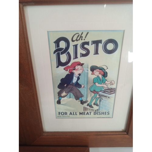 921 - Postcard Advertising Reproduction Prints,  Bisto, Hovis and Peek Frean 26cm x 20cm