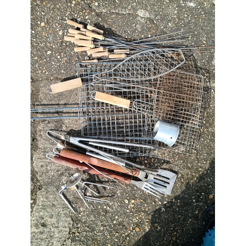 48E - A Quantity of BBQ Tools/ Skewers etc.