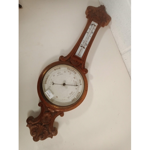 510 - Oak Barometer 85 x 27cm