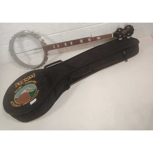 882 - A Fleetwood Banjo Frame and Gig Bag