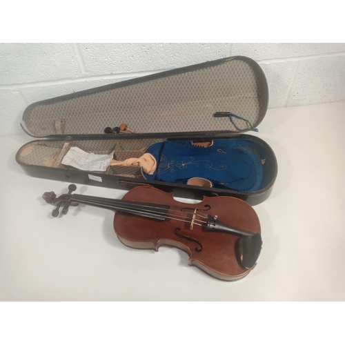 878 - A Nach Jacobs Stainer Violin in Case