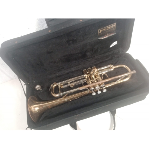 893 - A John Packer  151 Brass Trumpet in Case