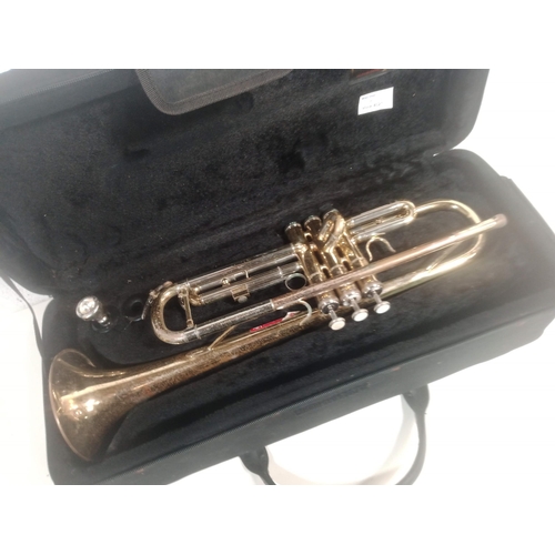 891 - A John Packer  151 Brass Trumpet in Case