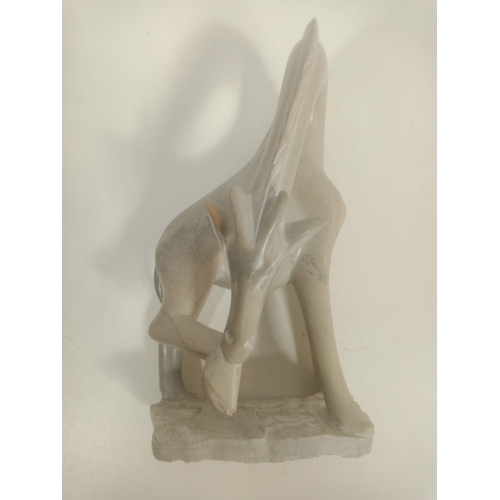 791 - A Soapstone Carving of a Giraffe 23cm High